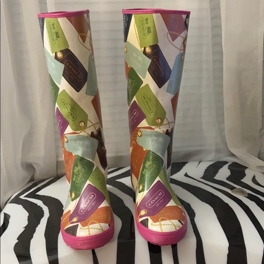 Coach Rain Boots☔️ 👢